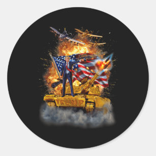 Trump Won Get Over It 2025  Classic Round Sticker