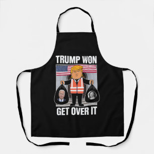 Trump Won Get Over It Maga Won Election 2024 Apron