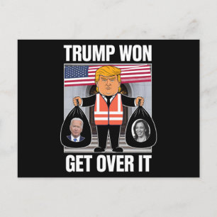 Trump Won Get Over It Maga Won Election 2024  Postcard