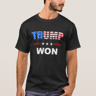 Trump-Won T 4Th Of July American Flag Gifts T-Shirt