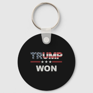 Trump Won T 4th Of July American Flag  Key Ring