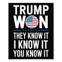 Trump Won They Know It 2024 47th President Winning
