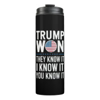 Trump Won They Know It 2024 47th President Winning