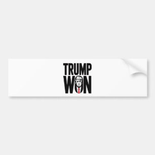 Trump Won Trump Vance Election President Speech  Bumper Sticker