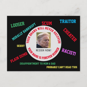 Trump Word Salad Postcard