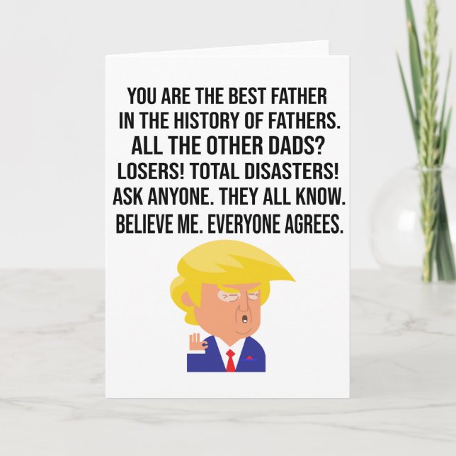 TRUMP : YOU ARE THE BEST FATHER CARD (Front)