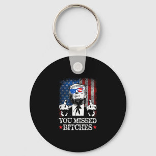 Trump You Missed Es Funny Trump Key Ring