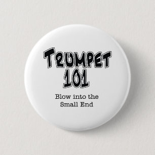 Trumpet 101 6 cm round badge