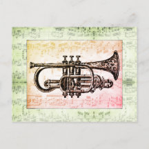 Trumpet And Music Notes
