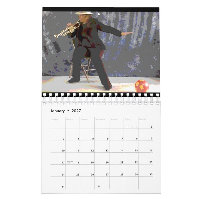 Trumpet Ball [Alternate Design 4] Calendar (Jan 2027)