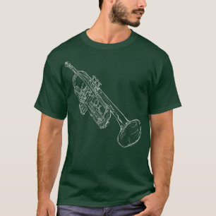 Trumpet brass musical instrument Jazz Music 1 T-Shirt