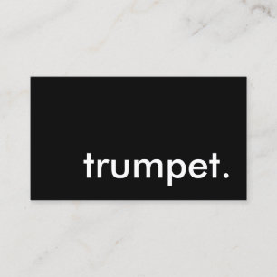 trumpet. business card