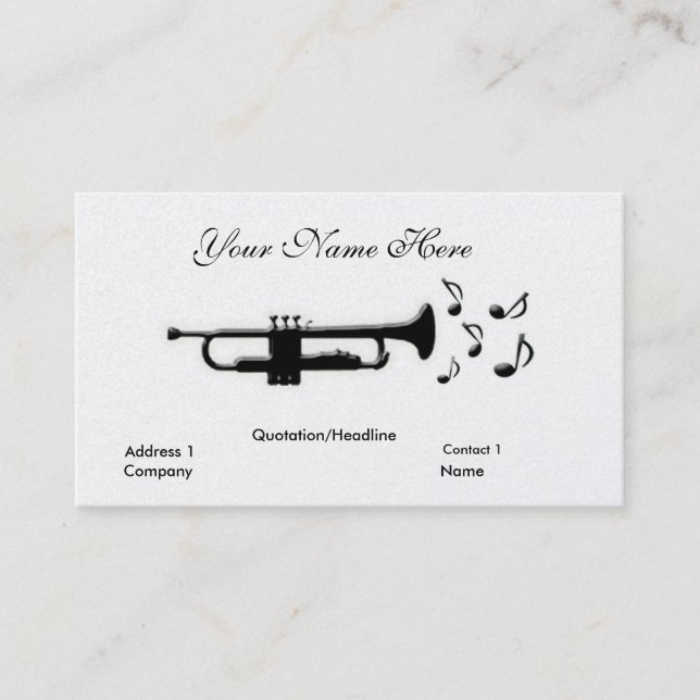 Trumpet Business Card (Front)