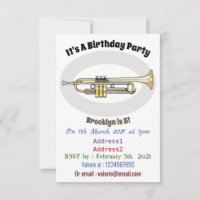 Trumpet cartoon illustration