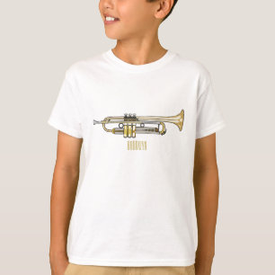 Trumpet cartoon illustration T-Shirt