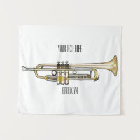 Trumpet cartoon illustration
