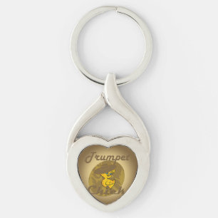 Trumpet Chick #6 Key Ring