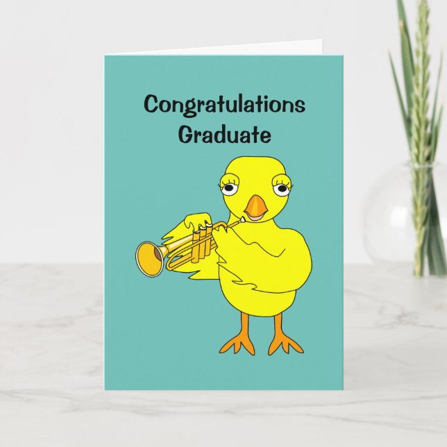 Trumpet Chick Card (Front)