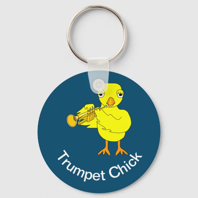 Trumpet Chick Key Ring (Front)