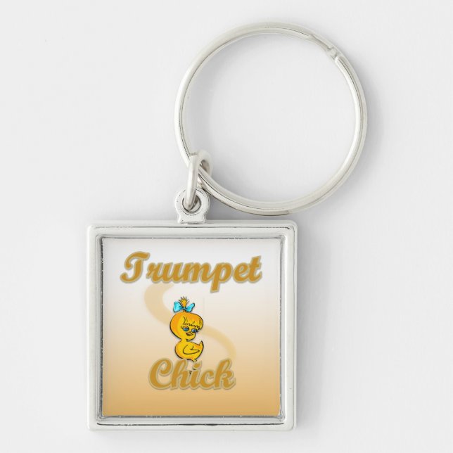 Trumpet Chick Key Ring (Front)