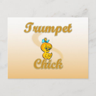 Trumpet Chick Postcard