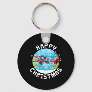 Trumpet Christmas Trumpeter Br Musician Music Teac Key Ring