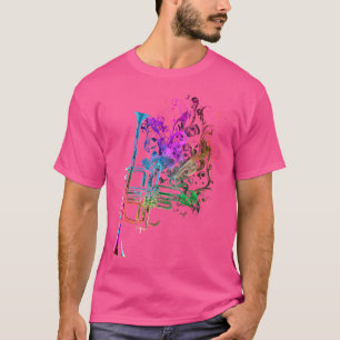 Trumpet Colourful Musician Trumpet Gift Trumpets T-Shirt