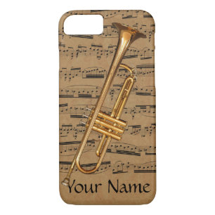 Trumpet Custom Musical Notes Case-Mate iPhone Case