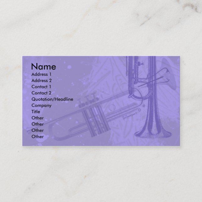 TRUMPET DESIGN BUSINESS CARDS (Front)