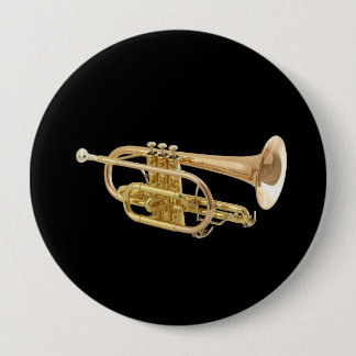 "Trumpet" design gifts and products 10 Cm Round Badge