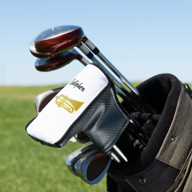 Trumpet Design Golf Head Cover (In Situ)