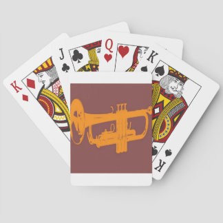 Trumpet design playing cards