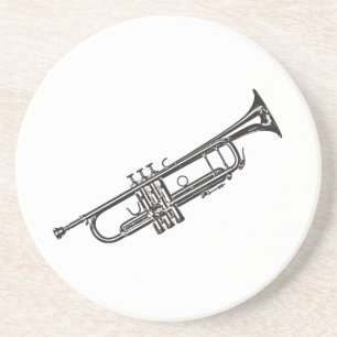 Trumpet "Drawing" Coaster