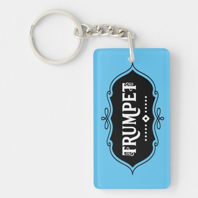 Trumpet Emblem Key Ring (Front)