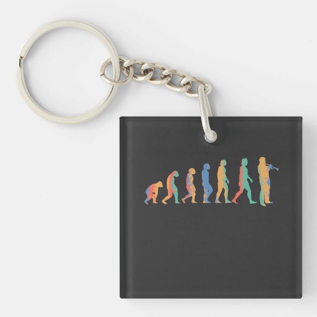 Trumpet Evolution Key Ring (Front)