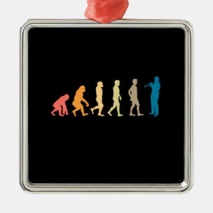 Trumpet Evolution Metal Tree Decoration