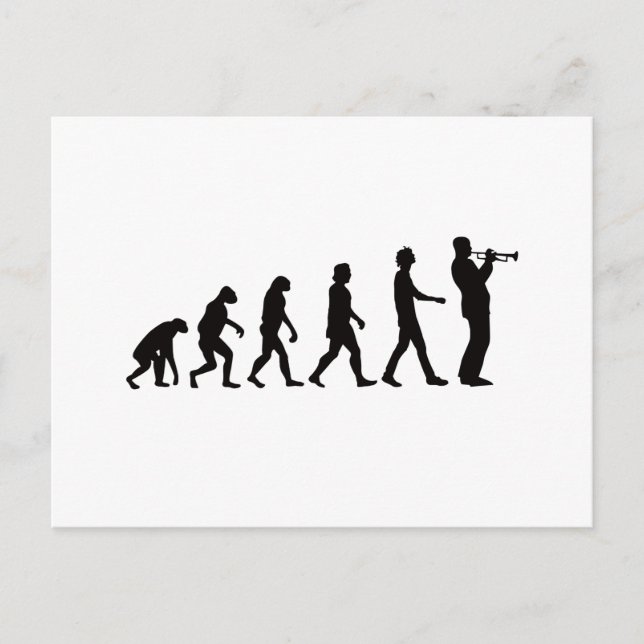 Trumpet Evolution Postcard (Front)
