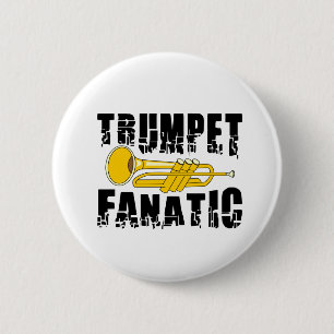 Trumpet Fanatic 6 Cm Round Badge