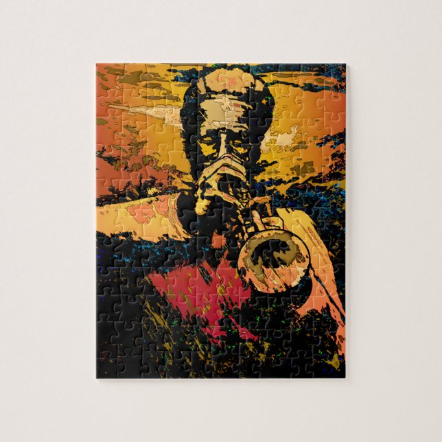 Trumpet Fire Jigsaw Puzzle (Vertical)