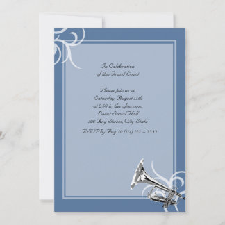 Trumpet Full Colour Invitation