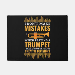 Trumpet Funny Musician Band Player Trumpeter Gift Doormat
