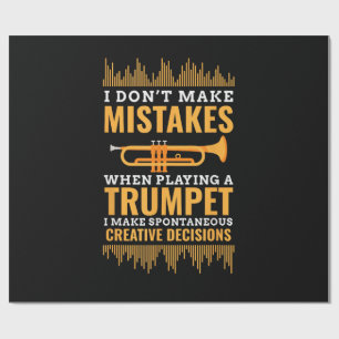 Trumpet Funny Musician Band Player Trumpeter Gift Wrapping Paper