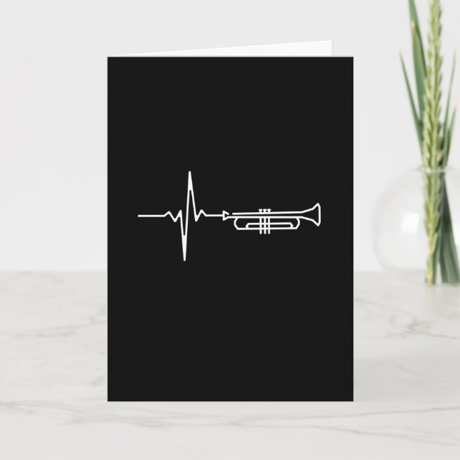 Trumpet Heartbeat Card (Front)