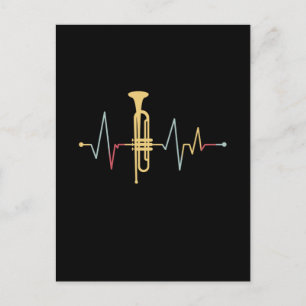 Trumpet Heartbeat Postcard