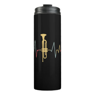 Trumpet Heartbeat Thermal Tumbler
