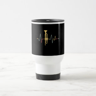 Trumpet Heartbeat Travel Mug