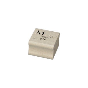 Trumpet Initial Monogram Musician Band Teacher Rubber Stamp