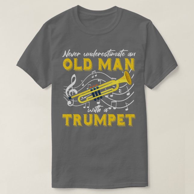Trumpet Instrument Trumpets Musical Gift  T-Shirt (Design Front)