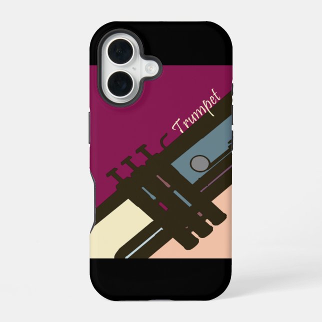 Trumpet iPhone 16 Case (Back)