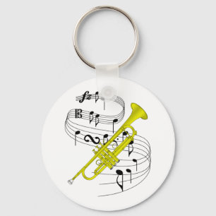 Trumpet Key Ring